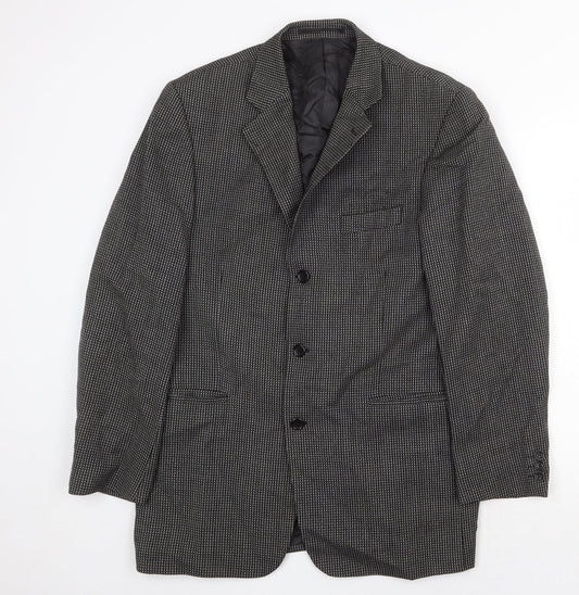Mens UK Size 40 Preworn Regular Grey Suit Jacket