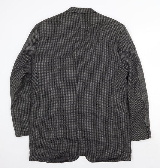 Mens UK Size 40 Preworn Regular Grey Suit Jacket