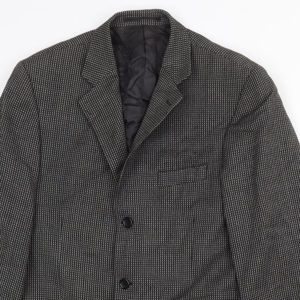 Mens UK Size 40 Preworn Regular Grey Suit Jacket