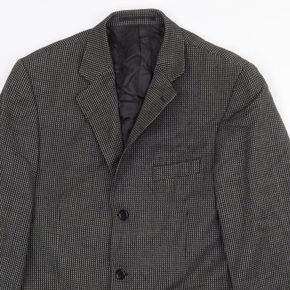 Mens UK Size 40 Preworn Regular Grey Suit Jacket