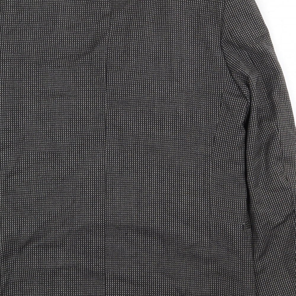 Mens UK Size 40 Preworn Regular Grey Suit Jacket