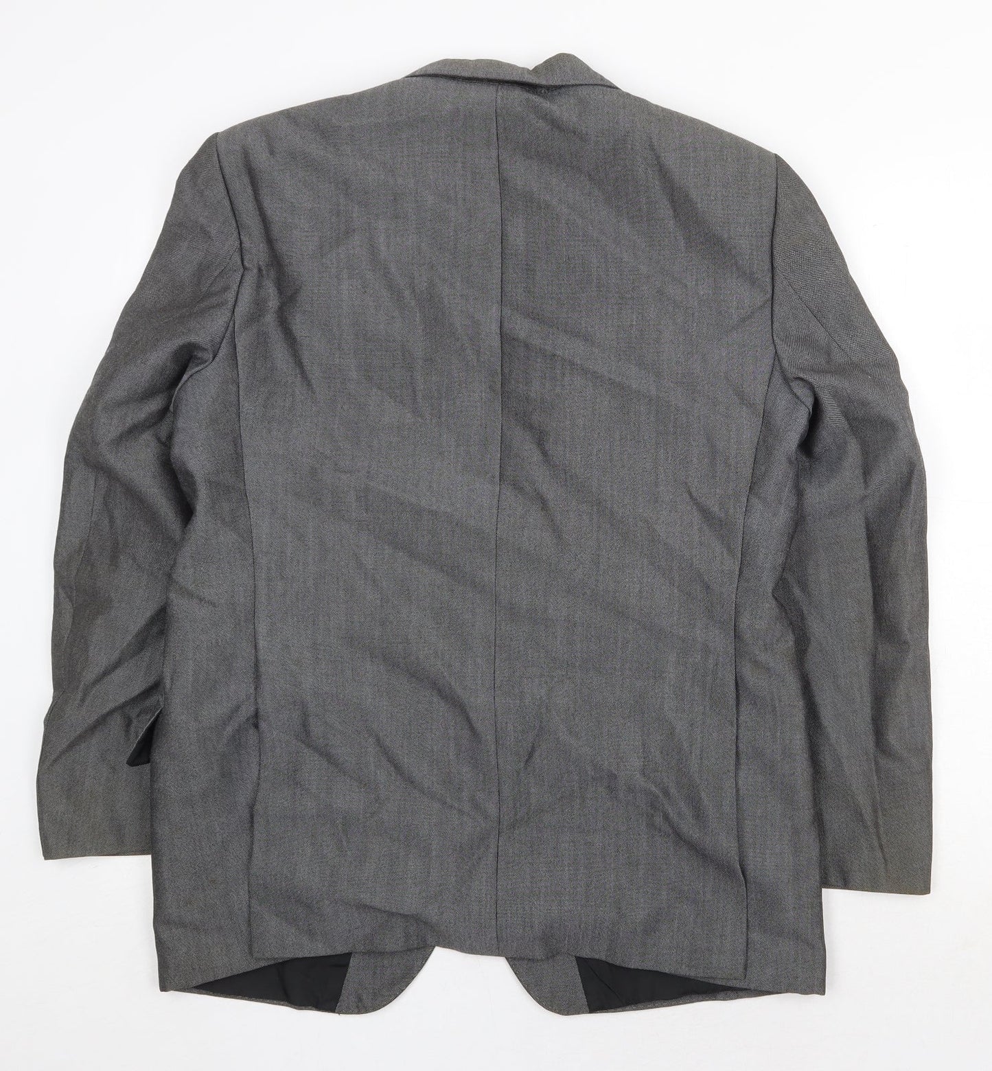 Mens UK Size 36 Trevira Regular Grey Suit Jacket