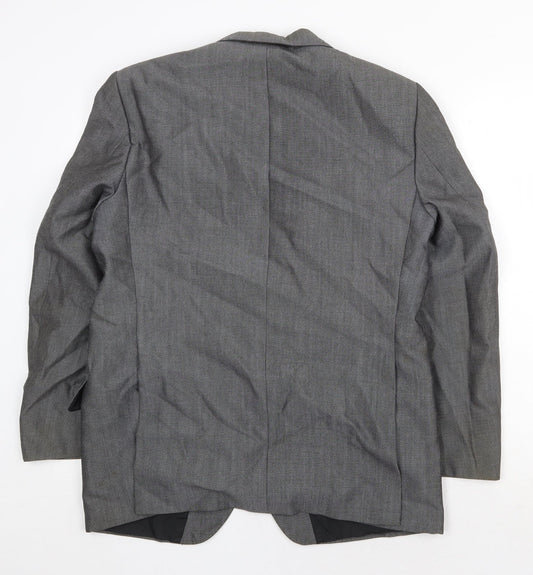 Mens UK Size 36 Trevira Regular Grey Suit Jacket