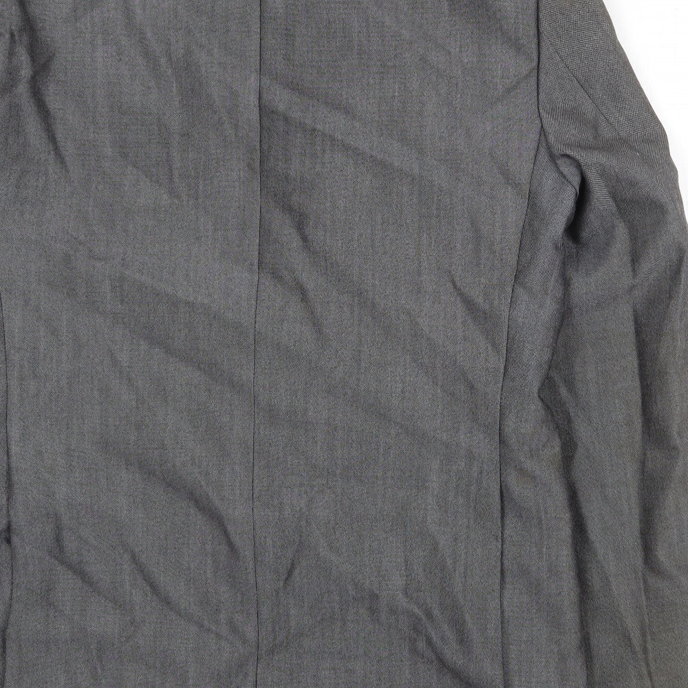 Mens UK Size 36 Trevira Regular Grey Suit Jacket