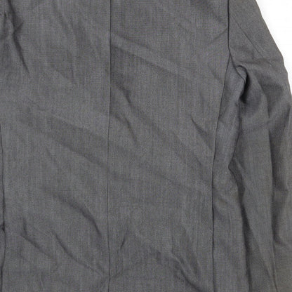 Mens UK Size 36 Trevira Regular Grey Suit Jacket