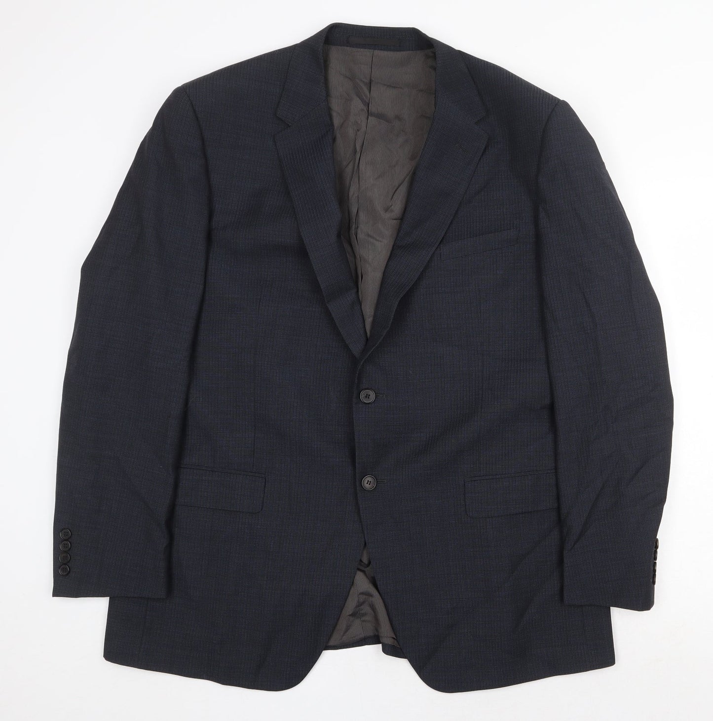 Mens UK Size 44 Marks and Spencer Regular Blue Suit Jacket