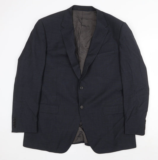 Mens UK Size 44 Marks and Spencer Regular Blue Suit Jacket