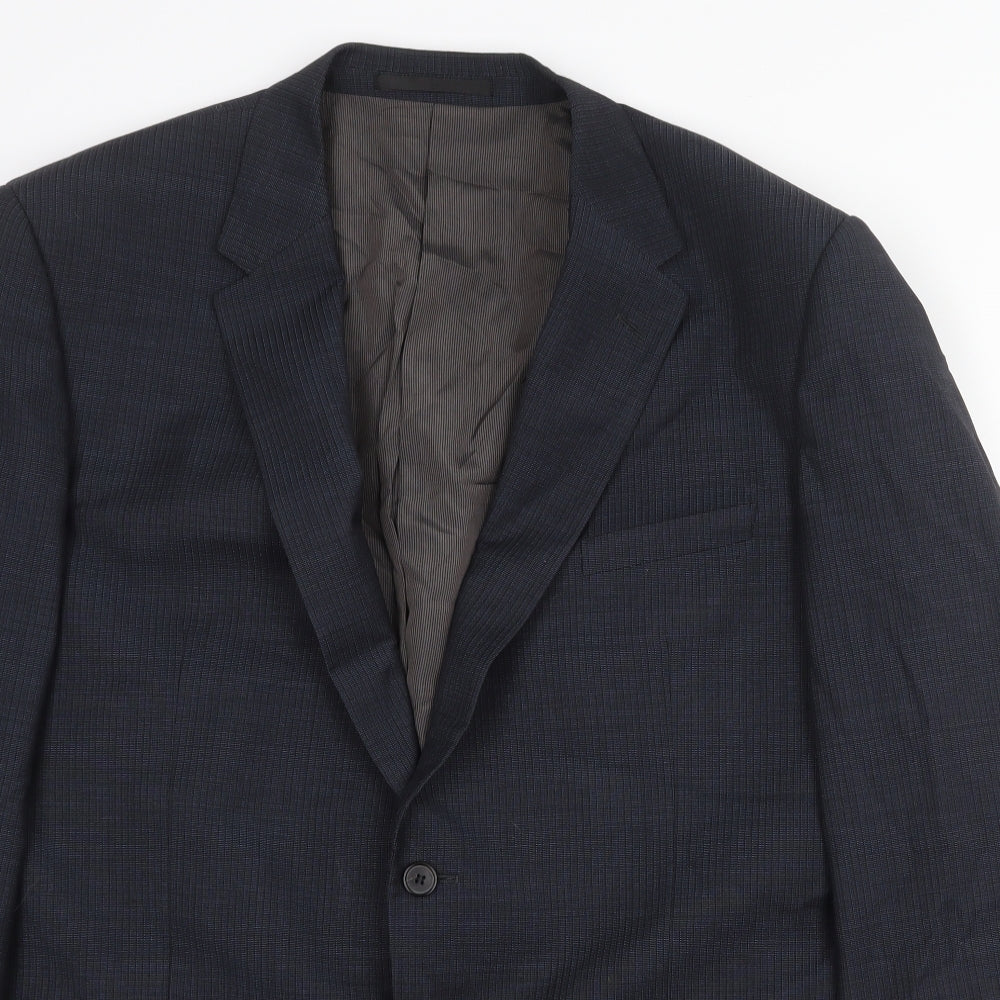 Mens UK Size 44 Marks and Spencer Regular Blue Suit Jacket