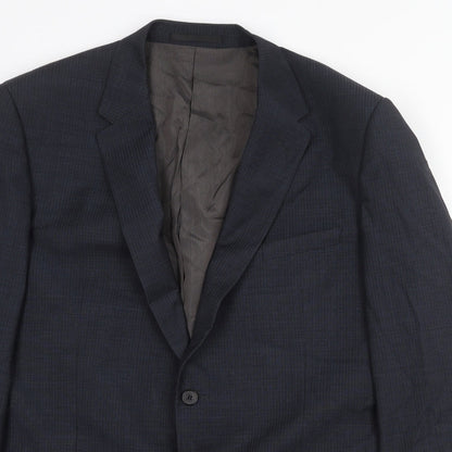 Mens UK Size 44 Marks and Spencer Regular Blue Suit Jacket