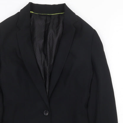 New Look Womens Black Polyester Jacket Blazer Size 8