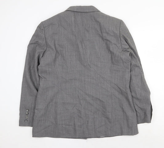 Betty Barclay Womens Grey Wool Jacket Suit Jacket Size L