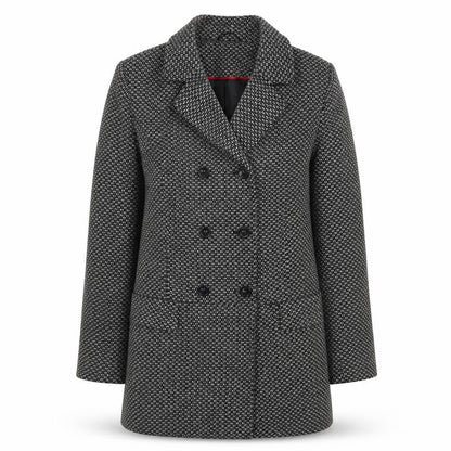 Womens UK Size 10 BHS Black Pea Coat