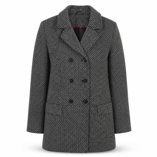 Womens UK Size 10 BHS Black Pea Coat
