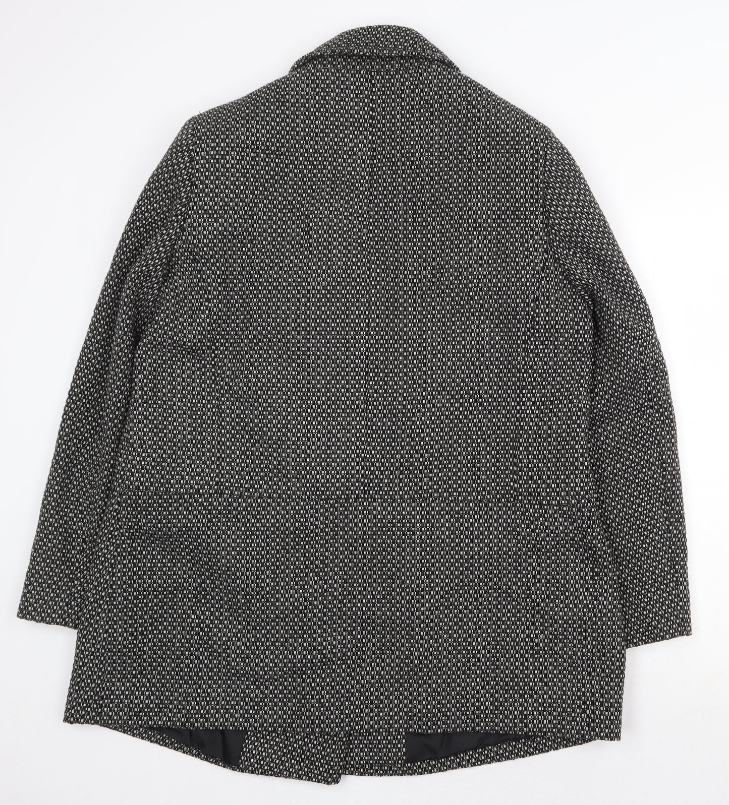 Womens UK Size 10 BHS Black Pea Coat