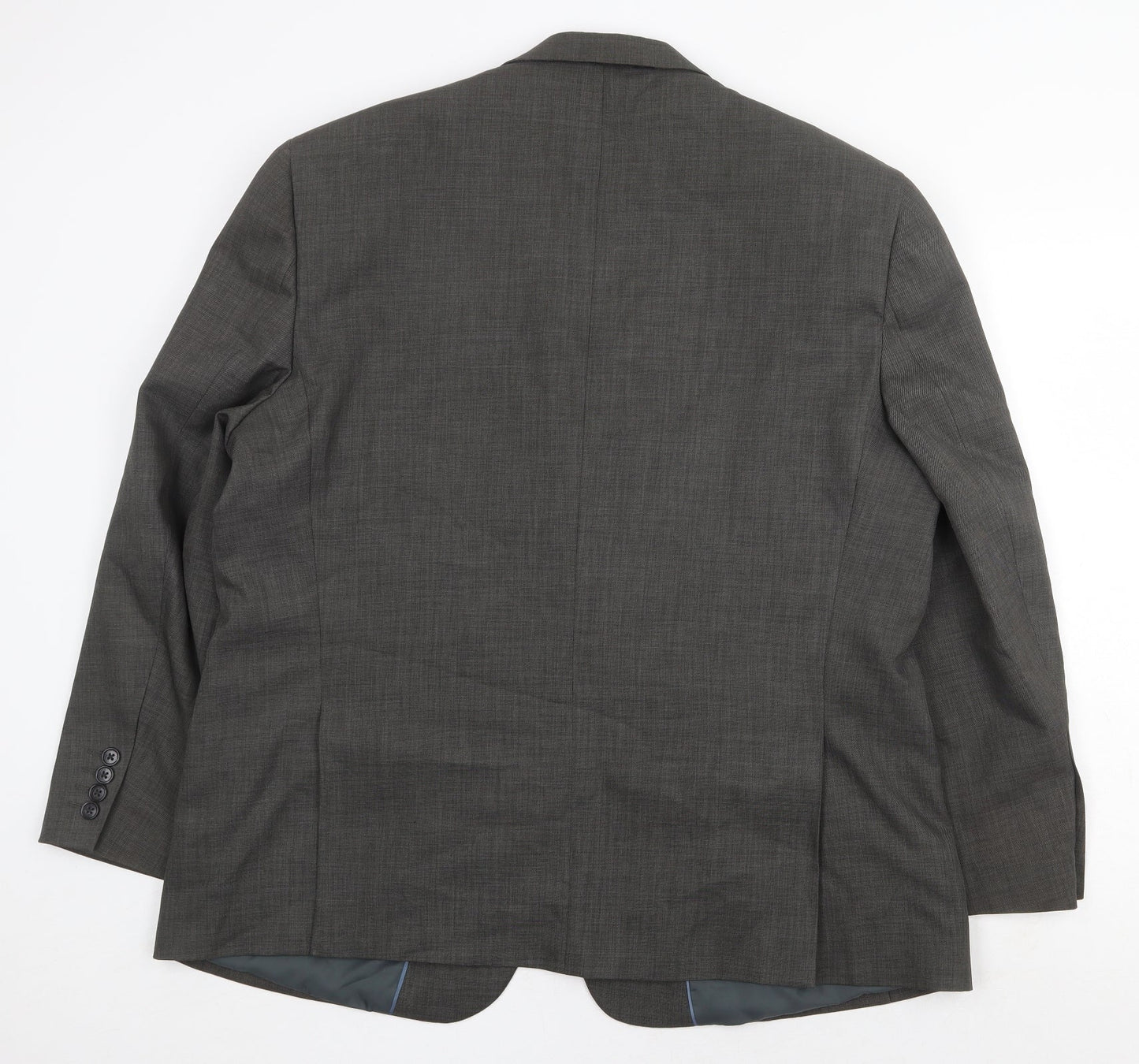 Mens UK Size 46 Preworn Regular Grey Suit Jacket