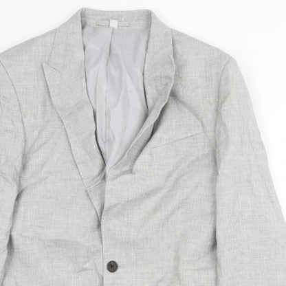 Mens UK Size 40 Marks and Spencer Regular Grey Suit Jacket