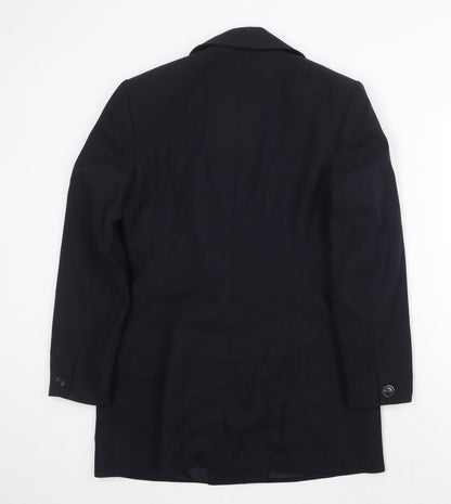 St Michael Womens Blue Jacket Blazer Size 10 Button
