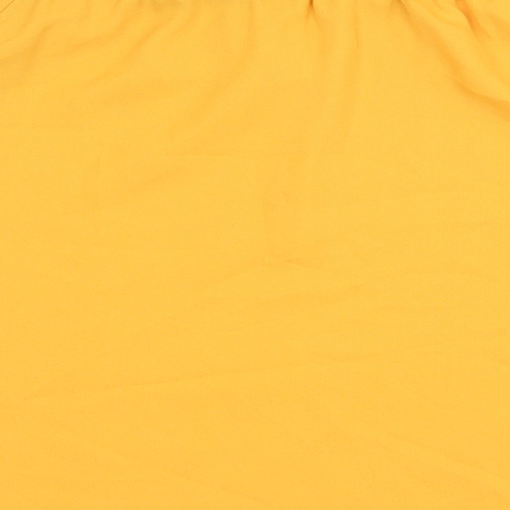 Womens UK Size XL Preworn Yellow Basic Blouse