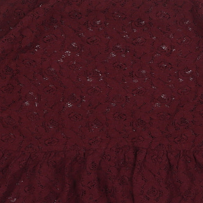 Womens UK Size 10 NEXT Red Basic Blouse
