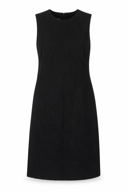 Talbots Womens Black Wool Ball Gown Size 10 Round Neck Zip