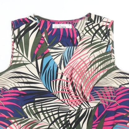 Womens UK Size S Loststock Multicoloured Basic Tank