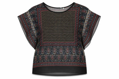 Womens UK Size 6 New Look Multicoloured Basic Blouse