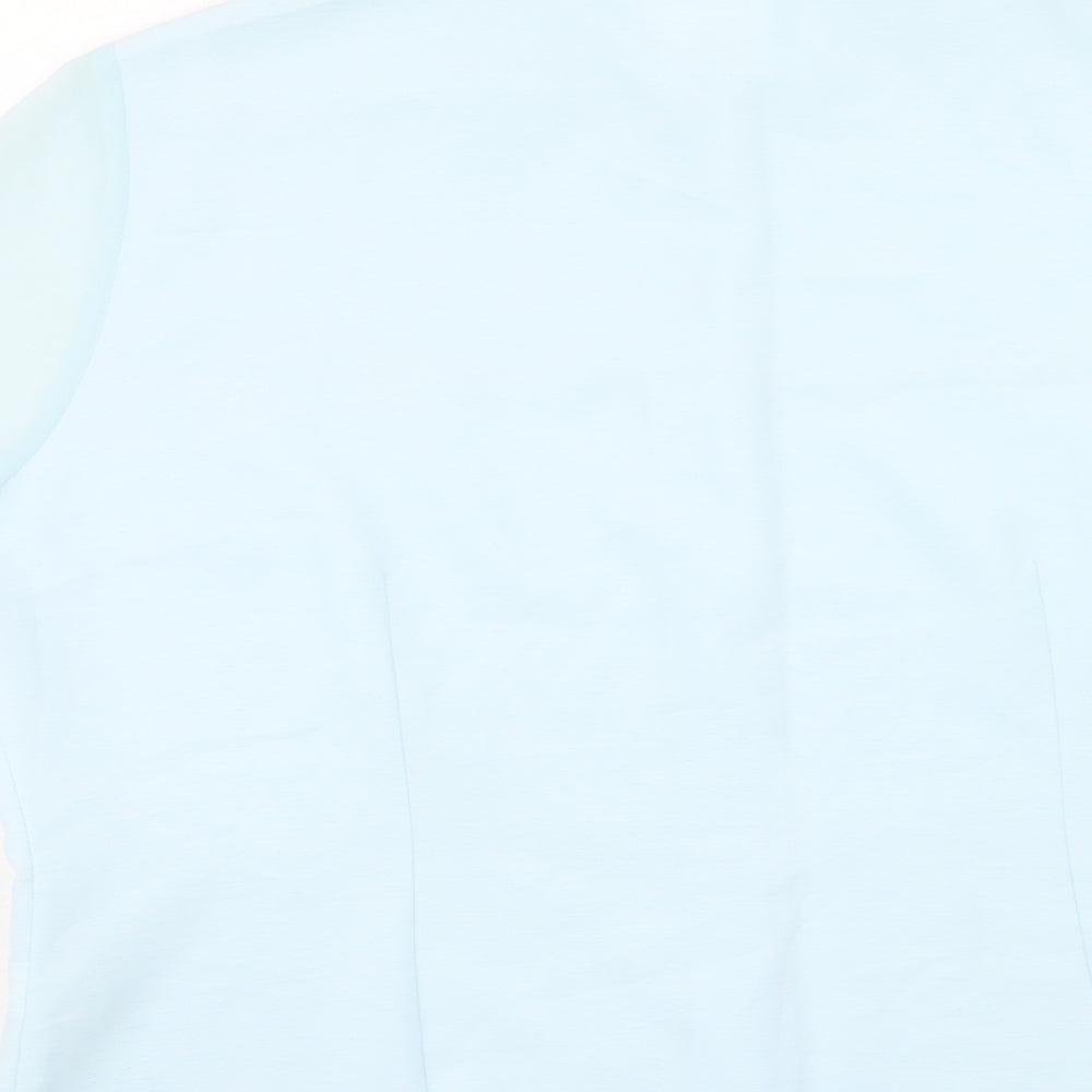 Berkertex Womens Blue Polyester Basic Button-Up Size 18 Collared