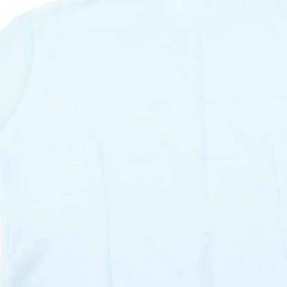 Berkertex Womens Blue Polyester Basic Button-Up Size 18 Collared