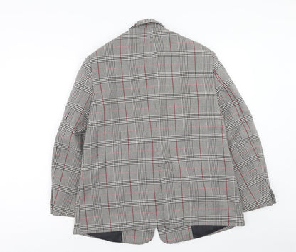 Zara Womens Multicoloured Plaid Polyester Jacket Blazer Size S