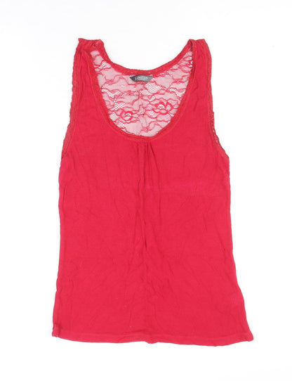 Womens UK Size 10 Limited Collection Pink Basic Tank