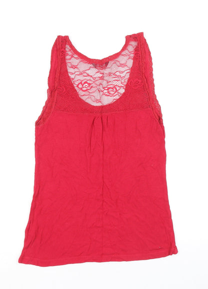 Womens UK Size 10 Limited Collection Pink Basic Tank