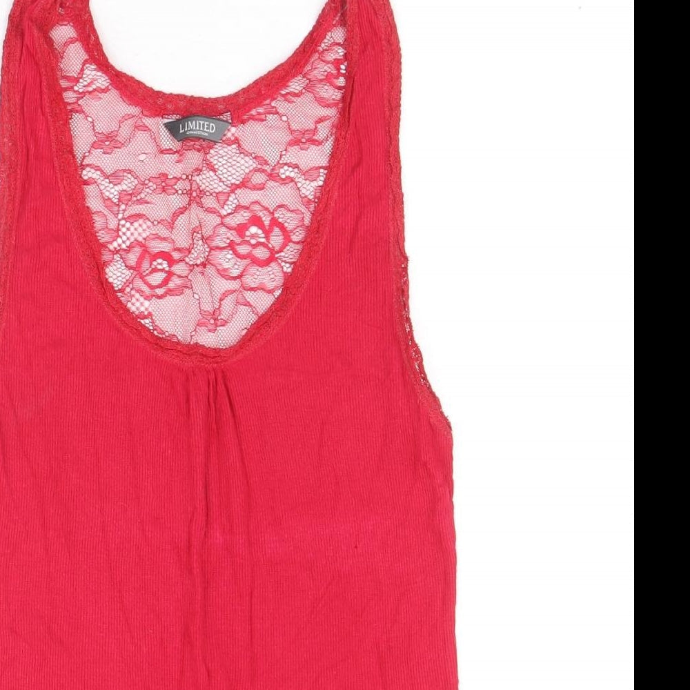 Womens UK Size 10 Limited Collection Pink Basic Tank