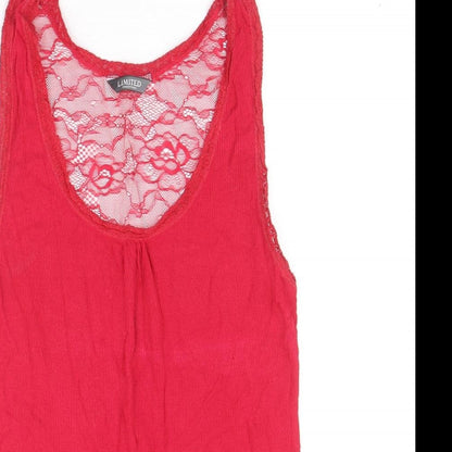 Womens UK Size 10 Limited Collection Pink Basic Tank