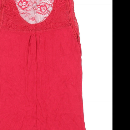 Womens UK Size 10 Limited Collection Pink Basic Tank
