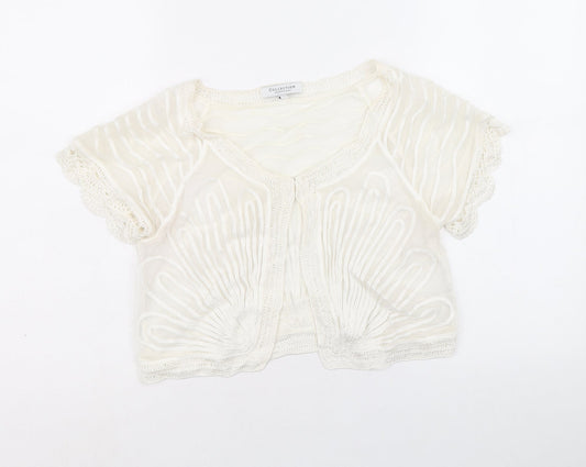 Womens UK Size 12 Debenhams Ivory Basic Blouse