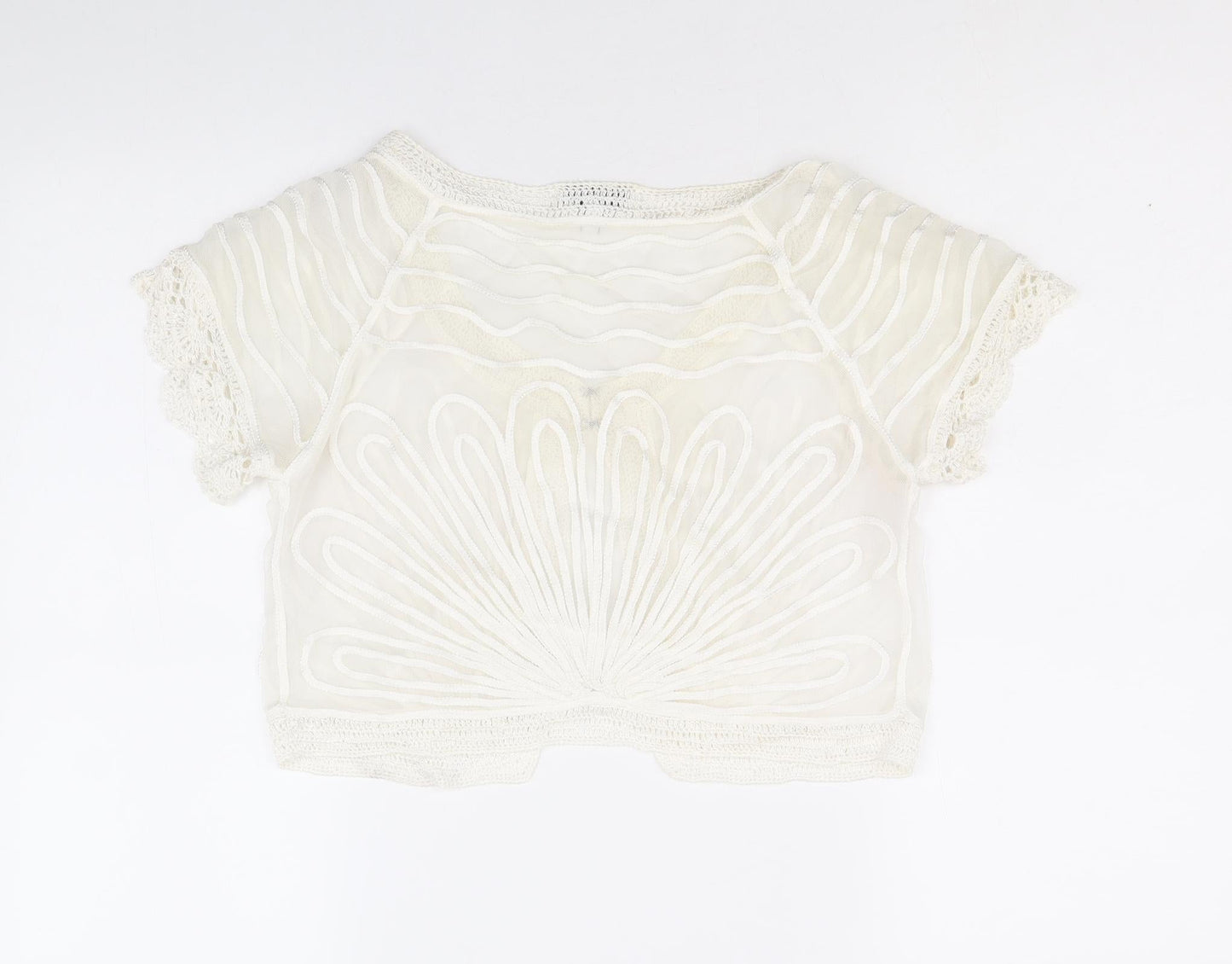 Womens UK Size 12 Debenhams Ivory Basic Blouse