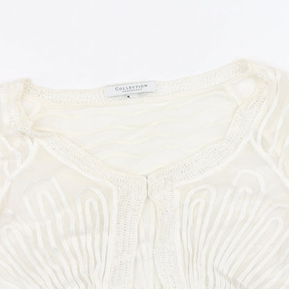 Womens UK Size 12 Debenhams Ivory Basic Blouse