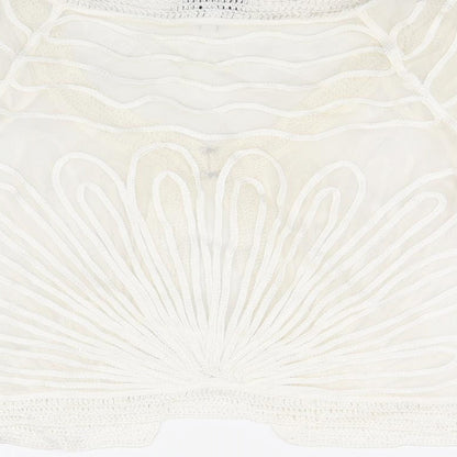 Womens UK Size 12 Debenhams Ivory Basic Blouse