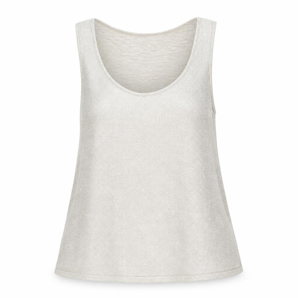 Womens UK Size 8 River Island Gold Basic Tank
