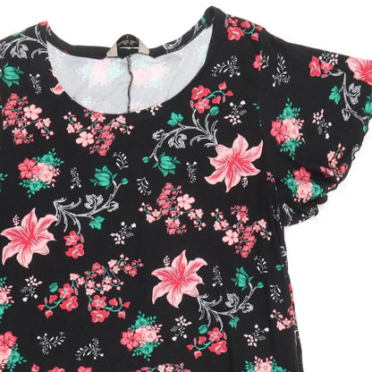 Womens UK Size L Poetic Soul Black Basic Blouse