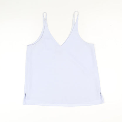 Womens UK Size 10 Topshop Blue Basic Tank