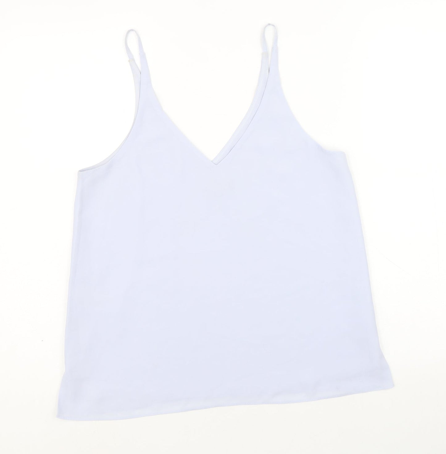 Womens UK Size 10 Topshop Blue Basic Tank