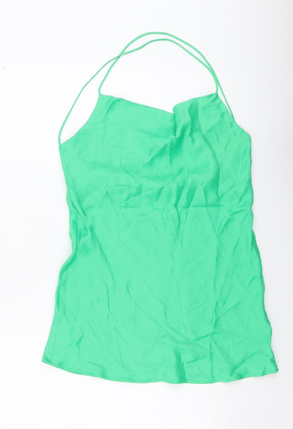 Womens UK Size M Zara Green Camisole Tank