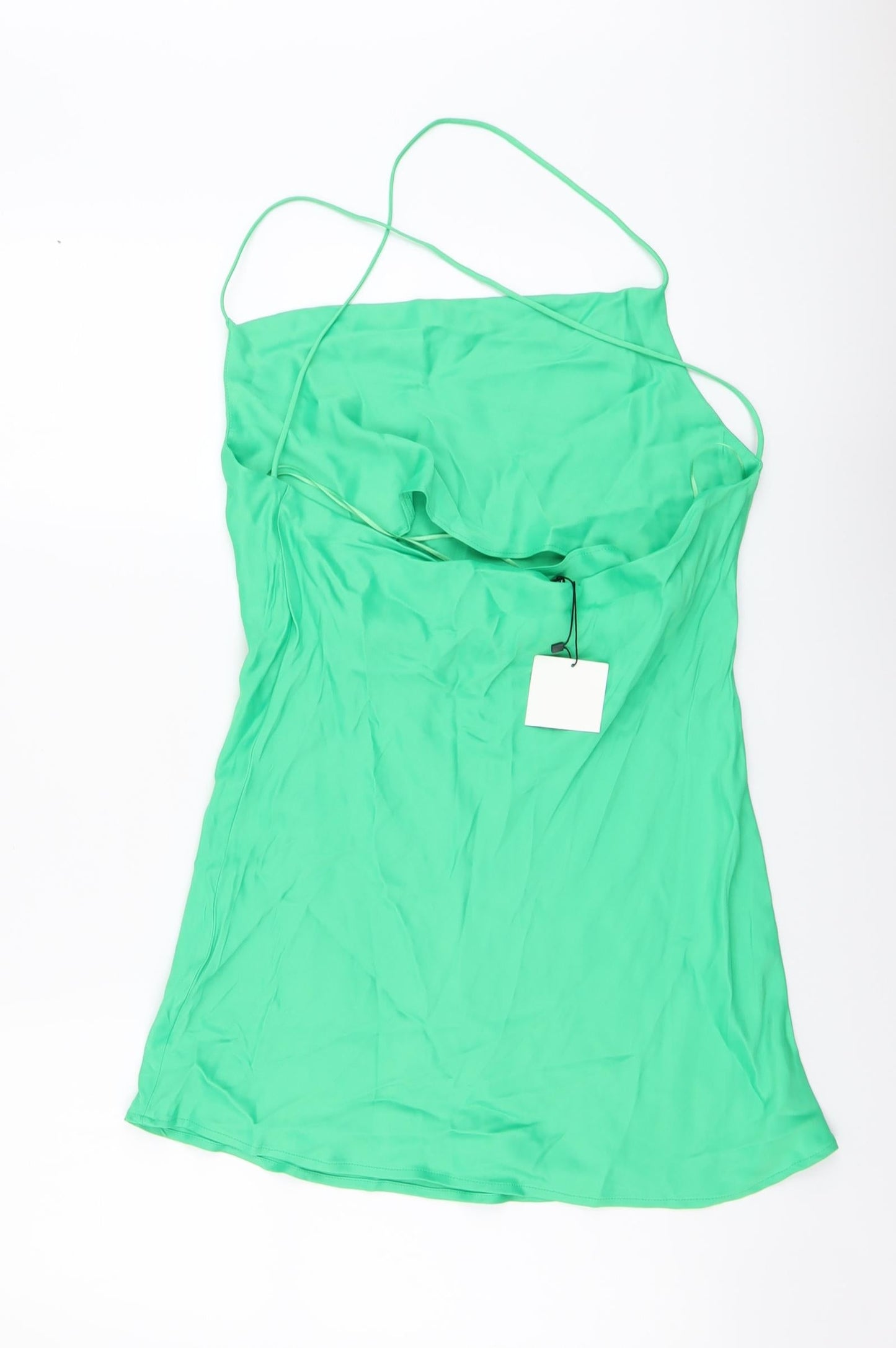 Womens UK Size M Zara Green Camisole Tank
