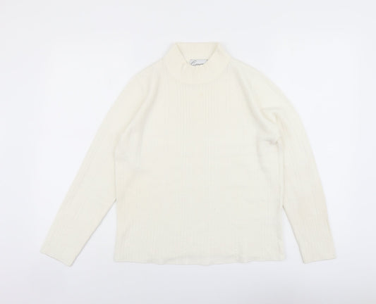 Womens UK Size 12 Emreco Ivory Pullover Jumper