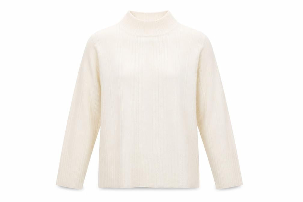 Womens UK Size 12 Emreco Ivory Pullover Jumper