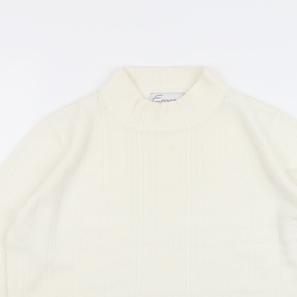 Womens UK Size 12 Emreco Ivory Pullover Jumper