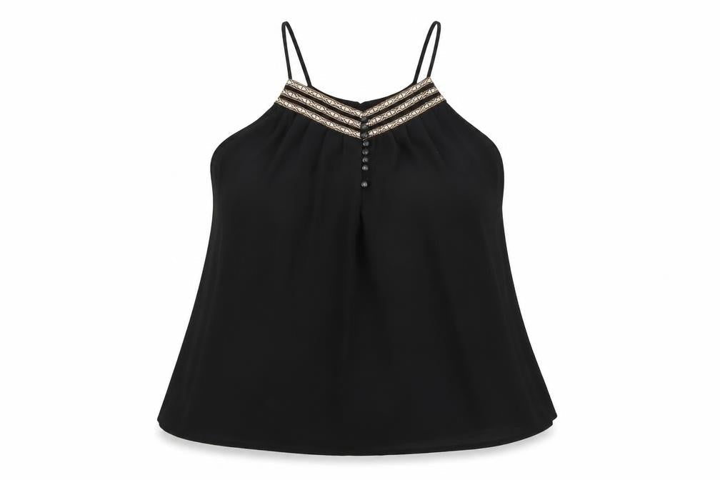 Womens UK Size L Daisy Street Black Basic Blouse