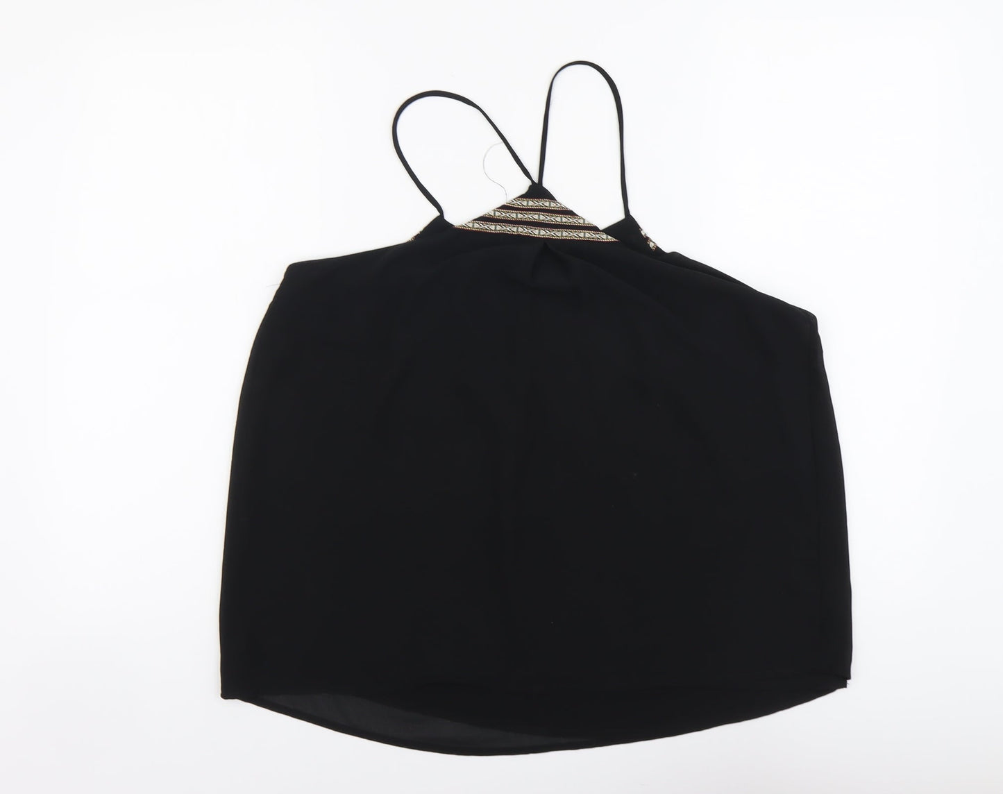 Womens UK Size L Daisy Street Black Basic Blouse