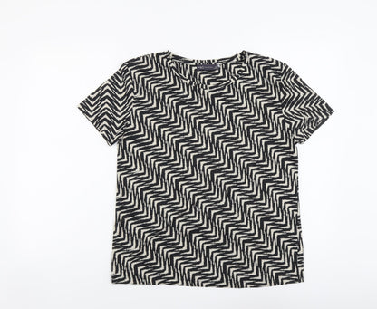 Womens UK Size 8 Marks and Spencer Black Basic T-Shirt